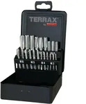 TERRAX by RUKO Handgewindebohrer-Satz M DIN 352 HSS - 21 tlg. (Kassette...