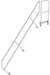 G&uuml;nzburger Steigtechnik zweiter Handlauf f&uuml;r Treppe mit Plattform 45&deg; mit 10