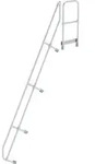 G&uuml;nzburger Steigtechnik zweiter Handlauf f&uuml;r Treppe mit Plattform 60&deg; mit 13