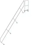 G&uuml;nzburger Steigtechnik zweiter Handlauf f&uuml;r Treppe mit Plattform 45&deg; mit 14