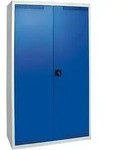 Stumpf Umweltschrank BP-4 lichtgrau / enzianblau + 4 Auffangwannen durchgehend -