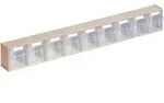 Lockweiler Klarsichtmagazin H 77 x B 600 x T 63 mm beige - 1500982