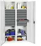 Stumpf Werkzeug- und Materialschrank Serie 3000 lichtgrau + 14 Schublade 100 mm...