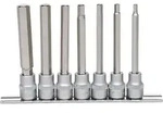 KS TOOLS 3/8" Bit-Stecknuss-Satz Innensechskant lang 7tlg. - 911.1560