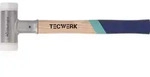 Schonhammer L.375mm Kopf-D.40mm Hickory r&uuml;ckschlagfrei hart Nyl.wei&szlig; TECWERK