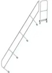 G&uuml;nzburger Steigtechnik zweiter Handlauf f&uuml;r Treppe mit Plattform 45&deg; mit 11