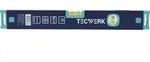 Wasserwaage 100cm Alu.blau m.Magnet &plusmn; 0,5 mm/m TECWERK