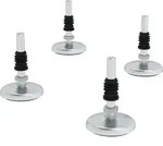 G&uuml;nzburger Steigtechnik Fu&szlig;platten f&uuml;r Aluminium-Arbeitspodest starr - 050042