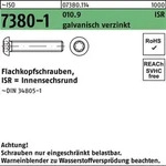 Flachkopfschraube ISO 7380-1 ISR M8x20-T40 010.9 galv.verz. 200St.