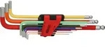 KS TOOLS Kugelkopf-Innensechskant-Winkelstiftschl&uuml;ssel-Satz extra lang 9tlg. Zoll -