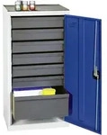 Stumpf Werkzeug- und Materialschrank Serie 3000 lichtgrau / enzianblau + 6...
