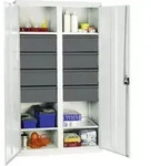 Stumpf Werkzeug- und Materialschrank Serie 3000 lichtgrau + 8 Schublade 200 mm +