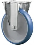 BS Rollen Bockrolle Polyurethan blau Rollenlager Rad-&Oslash; 100 mm 125 kg -...
