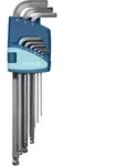 Winkelschraubendrehersatz 9-tlg.Ku.-Halter SW 1,5-10mm lang Kugelk.TECWERK