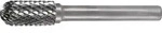 Fr&auml;sstift WRC D.12mm Kopf-L.25mm Schaft-D.6mm HM Verz.Kreuz TECWERK