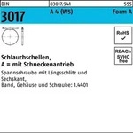Schlauchschelle DIN 3017 W5 Schneckenantrieb 170-190/12 C7 A 4 f.Innen-D. 10St.