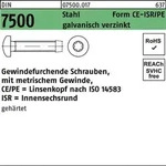 Gewindefurchendeschraube DIN 7500 LIKO ISR CEM 5x8-T25 Stahl galv.verz. 1000St.