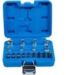 BGS Bit- und Steckschl&uuml;ssel-Satz E-Profil / T-Profil (f&uuml;r Torx) 17tlg. - 5023