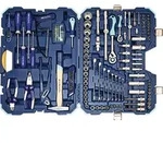 Steckschl&uuml;ssel-/Handwerkzeugkoffer 131-tlg.m.Ring-Maulschl&uuml;sseln TECWERK