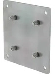 G&uuml;nzburger Steigtechnik Adapterplatte Stahl feuerverzinkt 300 x 300 x 8 mm - 060947