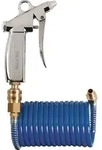 Spiralschlauch-Pistolen-Set ID 6mm AD 8mm L.2,5m blau Kuppl.DN 7,2 TECWERK
