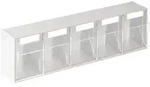 Lockweiler Klarsichtmagazin H 164 x B 600 x T 134 mm wei&szlig; - 1500513
