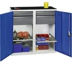 Stumpf Werkzeug- und Materialschrank Serie 3000 lichtgrau / enzianblau + 2...