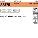 M&ouml;rtelpatrone R 88720 f.UKA 3 PLUS M20/22 Polyesterharz 10 St&uuml;ck UPAT