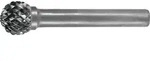 Fr&auml;sstift KUD D.12mm Kopf-L.11mm Schaft-D.6mm HM Verz.Kreuz TECWERK