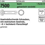 Gewindefurchendeschraube DIN 7500 6-ktflanschkopf DM 5x35 Sta galv.verz. 1000St.
