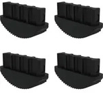 G&uuml;nzburger Steigtechnik 4x Innenschuh f&uuml;r Leitern aus GFK 98 x 25 mm - 019244