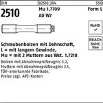 Schraubenbolzen DIN 2510 Dehnschaft/2Muttern LM 24x 95 Mu 1.7709 1 St&uuml;ck