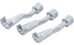 BGS Leitungsschl&uuml;ssel-Satz offen Antrieb Innenvierkant 12,5 mm (1/2") SW 14 - 17 -