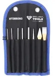 BRILLIANT TOOLS Mei&szlig;el und Splintentreiber / Durchtreiber-Satz 8tlg. - BT085060