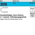 Rundstahlb&uuml;gel DIN 3570 o.Mutter A 530/NW 500 A 4 1 St&uuml;ck