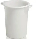 CRAEMER Kunststoffbeh&auml;lter rd.50l HD-PE wei&szlig; D420xH540mm m.Au&szlig;engriff -...