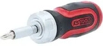 KS TOOLS 1/4" 6 in 1 Mini-Ratschen-Schraubendreher - 159.2025