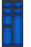 BGS Werkstattwageneinlage 1/3 leer: 7 Ablagef&auml;cher 408 x 189 x 32 mm - 74363