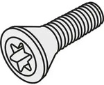 Torx-Senkkopfschraube ISO US 68026-T30P Bruttogewicht 7,6g PRAMET