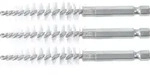 BGS Nylonb&uuml;rste 13 mm Antrieb Au&szlig;ensechskant 6,3 mm (1/4") 3tlg. - 3078-13-N