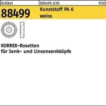 Rosette R 88499 KORREX 805 - M5x3,5 Polyamid 6 wei&szlig; 100 St&uuml;ck DUBO