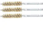 BGS Messingb&uuml;rste 11 mm Antrieb Au&szlig;ensechskant 6,3 mm (1/4") 3tlg. - 3078-11-M