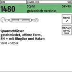 Spannschloss DIN 1480 offen Ring&ouml;se/Haken SP-RH M20 Stahl 3.6 galv.verz. 1St.