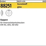 Kappe R 88251 f.Innen-6kt 8 M10 Ku. grau 500 St&uuml;ck