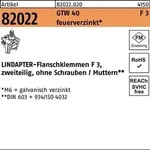 Flanschklemme R 82022 GTW 40 F 3 M20/70 feuerverz. 1 St&uuml;ck LINDAPTER
