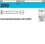 Linsensenkschraube ISO 2010 Schlitz M8x 12 A 2 50 St&uuml;ck