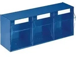 Lockweiler Klarsichtmagazin H 242 x B 600 x T 203 mm blau - 1500391