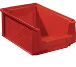 Sichtlagerkasten L350/300xB210xH140mm PE rot TECWERK