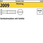 Senkschraube ISO 2009 Schlitz M5x 8 Messing 200 St&uuml;ck
