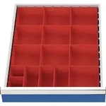 Schubladenunterteilungsmaterial Front-H.75-100mm 15 Kleinteilek&auml;sten